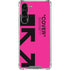 Black and Pink Arrows Galaxy S24 FE Clear Case